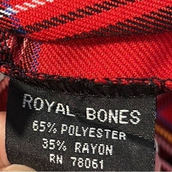 ❤️Royal Bones,Daang by Tripp NYC Red Plaid, Hardware in Perfect Condition! CUTE - Picture 13 of 15